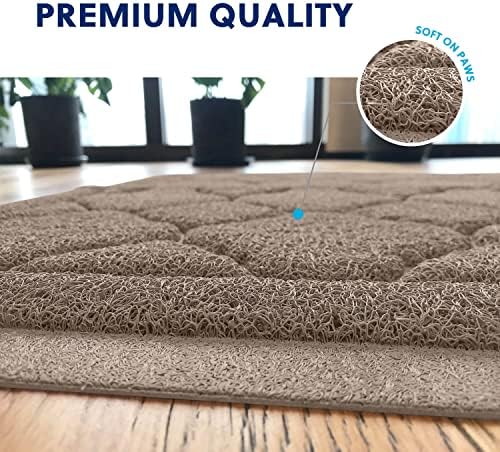 WePet Cat Litter Box Mat, Kitty Premium PVC Pad, Durable Trapping Rug, - Image 3