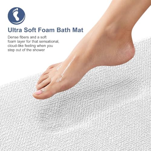 OLANLY Memory Foam Small Bathroom Rugs 24x16, Absorbent Bath Mat - Image 2