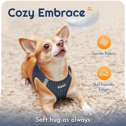 Eagloo Small Dog Harness and Leash Set, Step in Medium Small Puppy Pet Vest - Image 4