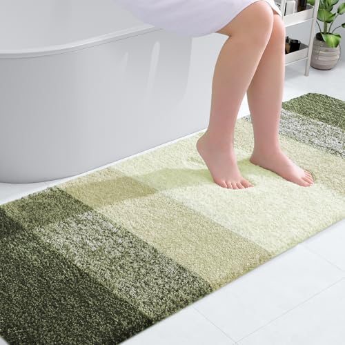 OLANLY Bathroom Runner Rug 70x24, Extra Soft Absorbent Microfiber Bath Rugs by OLANLY