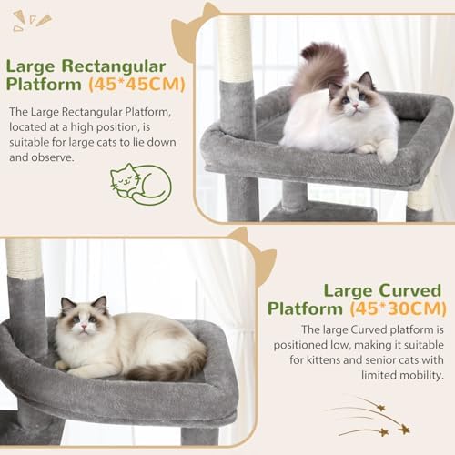 Globlazer 74in Large Sturdy Cat Tree - Image 3