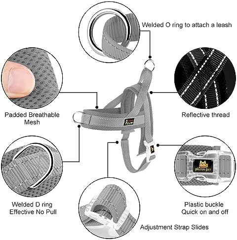 Plutus Pet No Pull Dog Harness for Small Dogs, Breathable Mesh Padded - Image 2