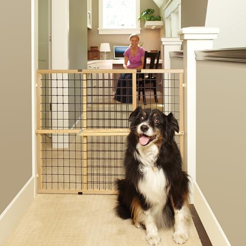MYPET Wire Mesh Dog Gate: 29.5"-50" Wide, Pressure Mounted - Image 2