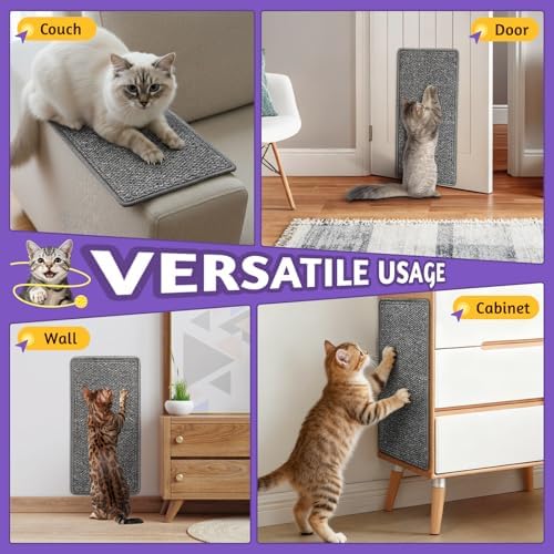 ENONCI Door Protector from Cat Scratching 19.6x7.8 Cat Wall Corner Scratcher - Image 5