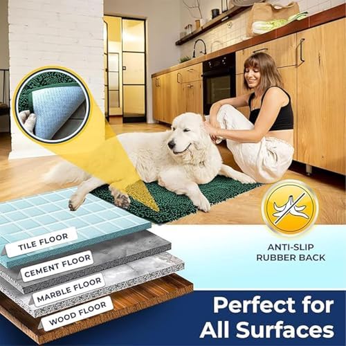Muddy Mat® | Chenille Bathroom Rugs Quick Dry Microfiber Mats Non Slip Washable - Image 5