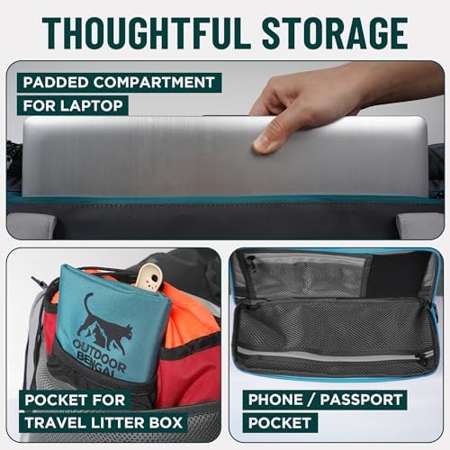 OutdoorBengal Zeppelin™ Airline Approved Cat Carrier Large Soft - Image 6
