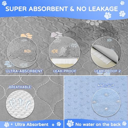 Aitmexcn Washable Pee Pads for Dogs, 2 Large Puppy Pads - Image 3