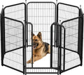 Metal Dog Playpen 45in H 8 Panels Heavy Duty Dog Fence by Petorldog