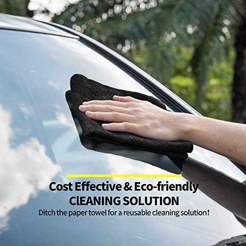 Microfiber Cleaning Cloth, Premium 8 Pack Cleaning Towels, Lint-Free & - Image 3
