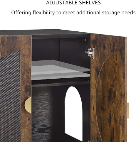 unipaws Tall Cat Litter Box Enclosure - Image 6