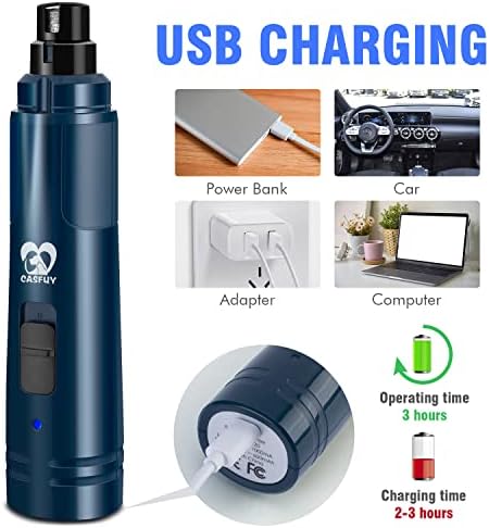 Casfuy Dog Nail Grinder with LED Light - Image 6