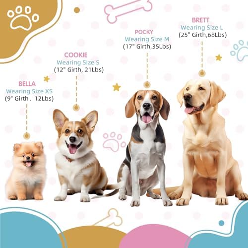 Blue Pink Tri-Color Large Dog Harness, No-Pull Step-in - Image 3