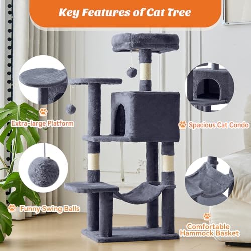 DUMOS 44 Inch Cat Tree Tower - Image 3