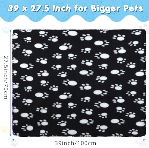 Eccliy 20 Pcs Puppy Blanket Fleece Pet Dog Throw, 39 x 28 Inch - Image 2