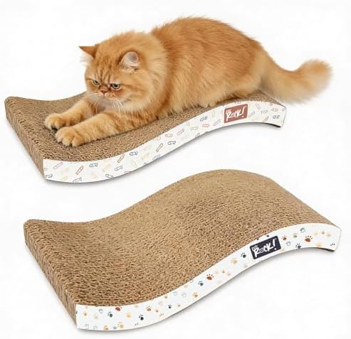 Cats Rock Scratching Board for Indoor Cats, Corrugated Cardboard Cat Scratcher by Unknown