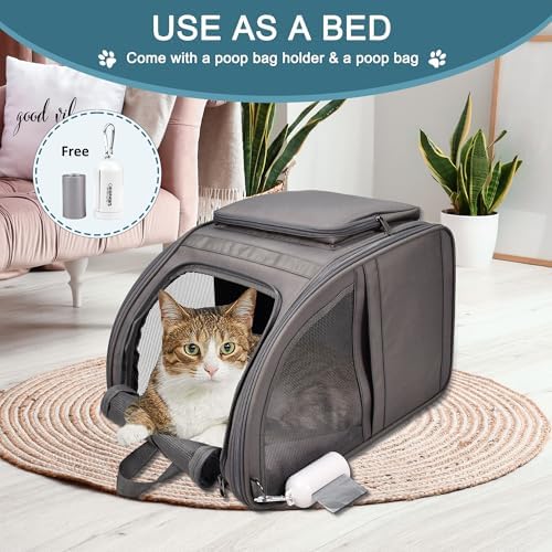 Jespet Pet Backpack Carrier for Small Dog, Soft Car Bed Ideal for Traveling - Image 5