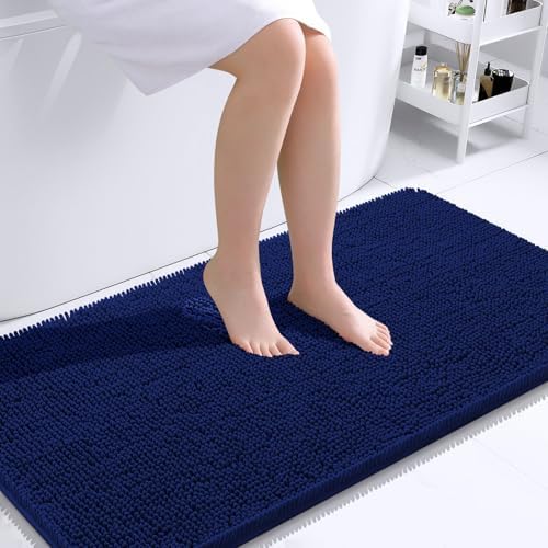OLANLY Bathroom Runner Rugs 40x24, Extra Soft Absorbent Chenille Bath Rugs by OLANLY