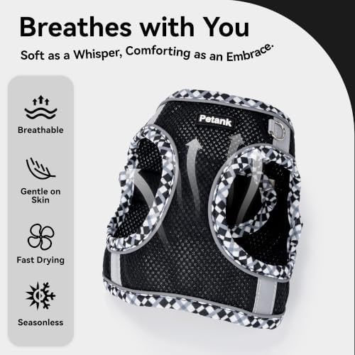 Petank Dog Harness for Small Medium Dogs No Pull, Puppy Harness and Leash Set - Image 3