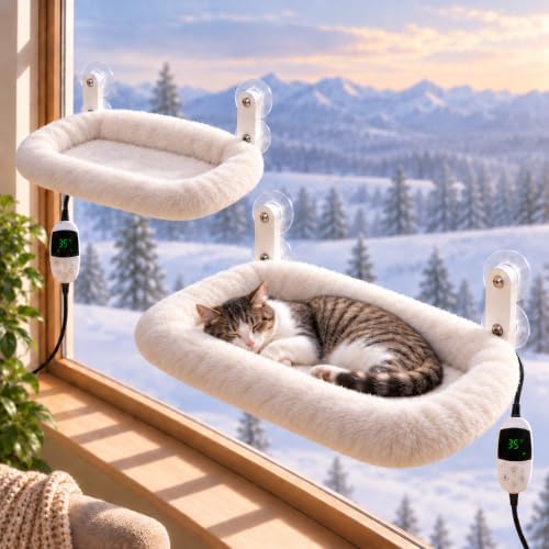 L&W BROS. 2PC Cat Heated Window Perches by LWBROS