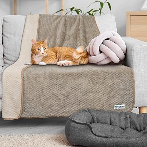 PetAmi Waterproof Dog Blanket, Leakproof Pet Throw, Twin 60x80 Taupe Beige - Image 6