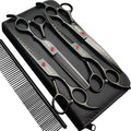 7.0in Titanium Professional dog Grooming Scissors set, Straight & Thinning & by Smithking