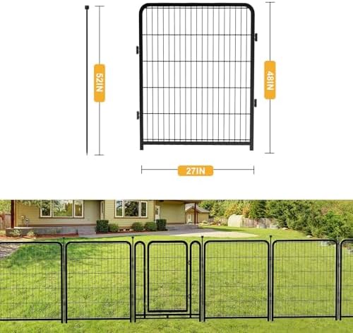 Getlay Garden Fence 40 Inch 14 Panels Without Gate, Total 31 Ft Garden Fence - Image 2