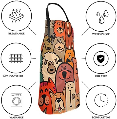 Giwawa Apron Unisex Resistant 33 x 28 inches - Image 6