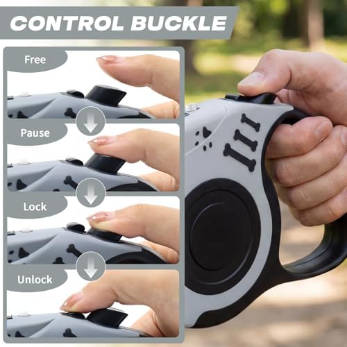 Retractable Dog Leash with USB Rechargeable Flashlight - Image 5