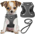 No Pull Dog Puppy Harness and Leash Set Reflective Mesh Vest XX-Small by YIMEIS