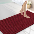 Smiry Bathroom Rugs 47X24, Extra Soft Rubber Backing Chenille Bath Mats by Smiry