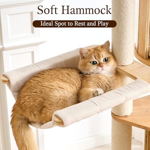 HITTITE Solid Wood Cat Tree Tower - Image 5
