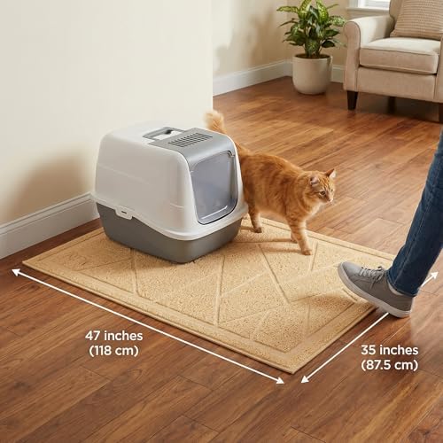 WePet Cat Litter Box Mat, Kitty Premium PVC Pad, Durable Trapping Rug, - Image 3