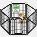 Indoor Dog Playpen, 24 Inch Metal Puppy Playpen, 6 Panels by Newsweetown