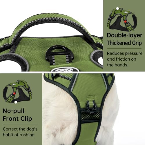 IVY&LANE No Pull Dog Harness for Medium Dogs, Reflective Dog Vest Harness - Image 5