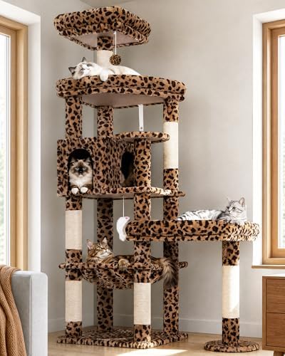 Globlazer 65in Leopard Cat Tree by Globlazer
