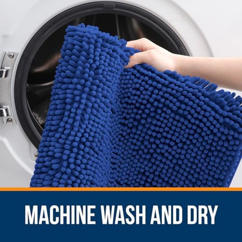 OLANLY Bathroom Rugs 32x20, Extra Soft Absorbent Chenille Bath Rugs - Image 5