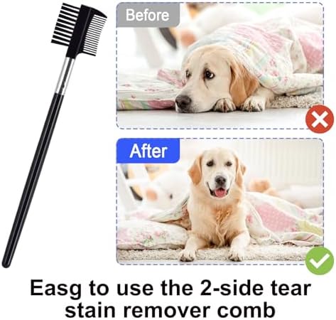 6 Pack Flea Comb for Cats Dogs, Stainless Steel Dog Cat Grooming Combs - Image 5