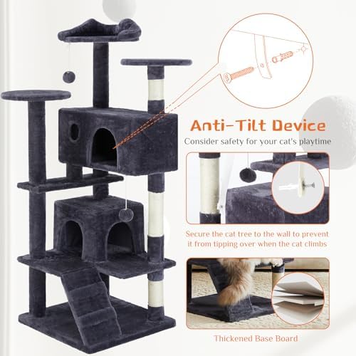 Sweetcrispy 54 Inch Cat Tree Tower - Image 6