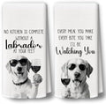 Dog Kitchen Towels Decor Set of 2 by BCUANGD