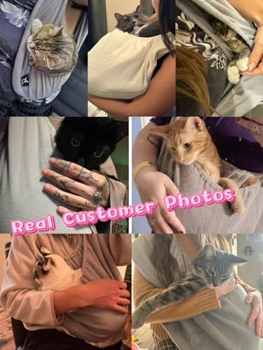 Cat Sling Carrier, Ultra-Soft Polar Fleece, Fits 3-13 lbs, Size M - Image 4