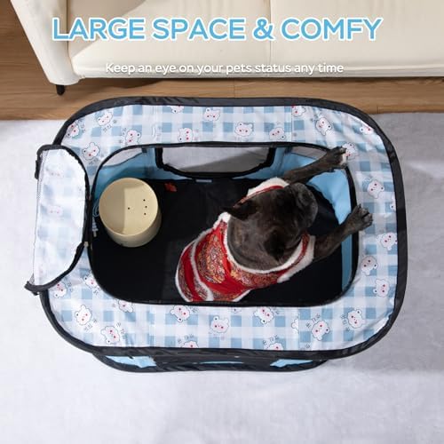 XRG Foldable Pet Playpen, Indoor Cat cage Puppy Crates M - Image 4