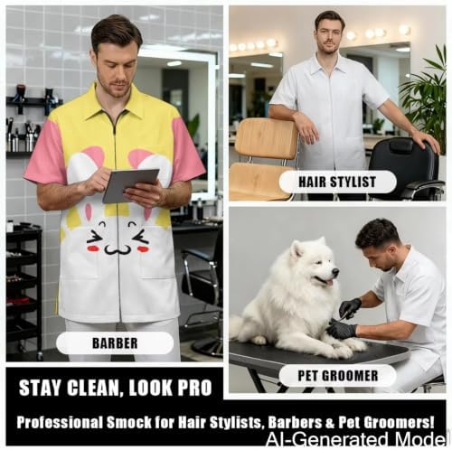 Dog Grooming Smock for Women & Men Water & Hair Repellent - Image 4