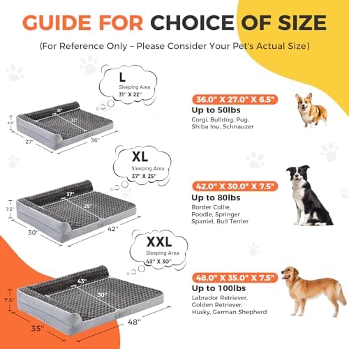 XXL Orthopedic Dog Bed, Extra Large Dogs - Image 5