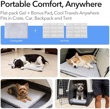 2-in-1 Cooling Pet Mat & Crate Pad - Image 5
