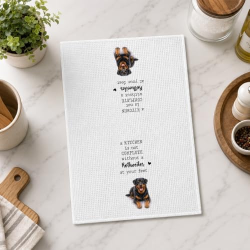 Rottweiler Kitchen Towel, Funny Dog Lover Kitchen Decor - Image 5