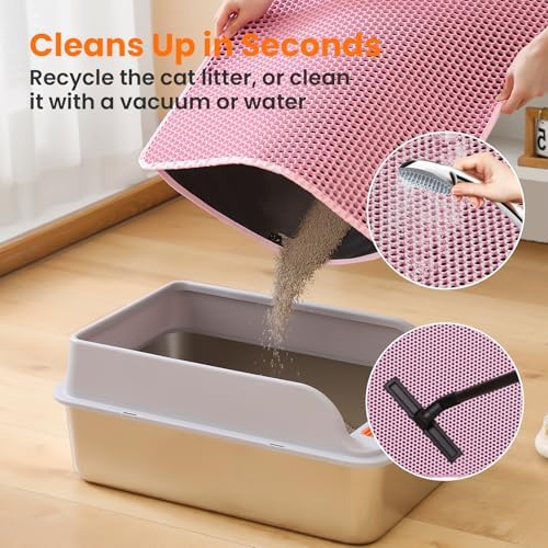 Extra Large Cat Litter Mat XXL, Double Layer Honeycomb - Image 5