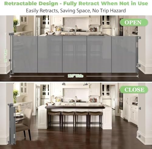Reinforced 120" Extra Wide Baby Gates - Image 3