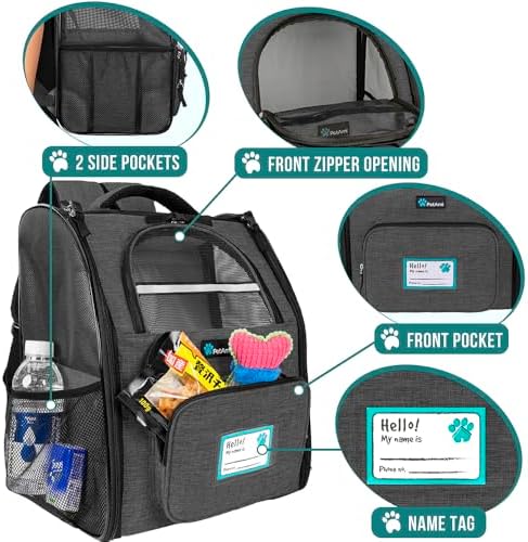 PetAmi Dog Backpack Carrier Airline Approved Cat Pet Puppy Bag - Image 3