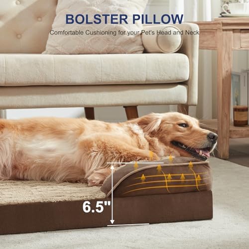 FURTIME Orthopedic Small Dog Bed, Supportive Waterproof Pet Bed - Image 2