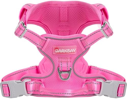 BARKBAY Dog Harness for Medium Sized Dog No Pull Mesh 2 Clips Dog Vest by BARKBAY